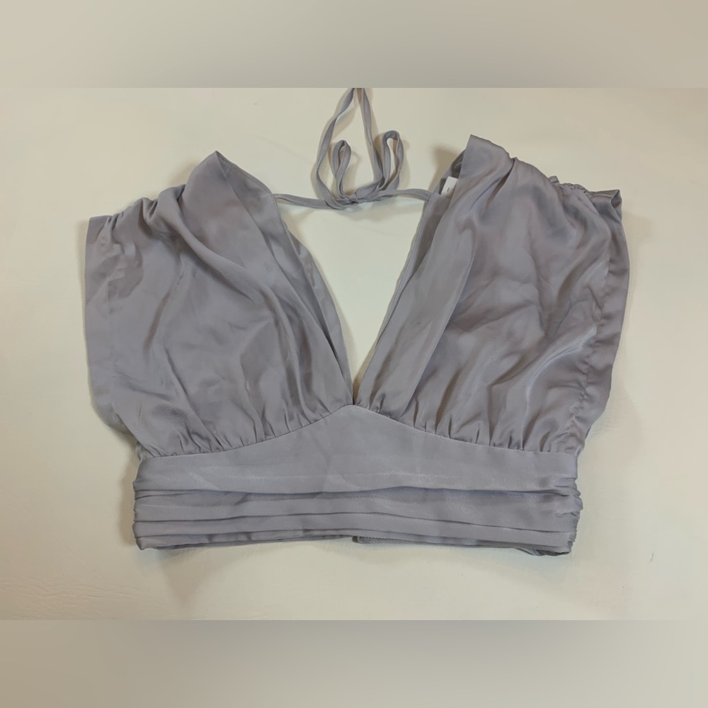 Lelis collection light purple cropped top women’s size small (H)